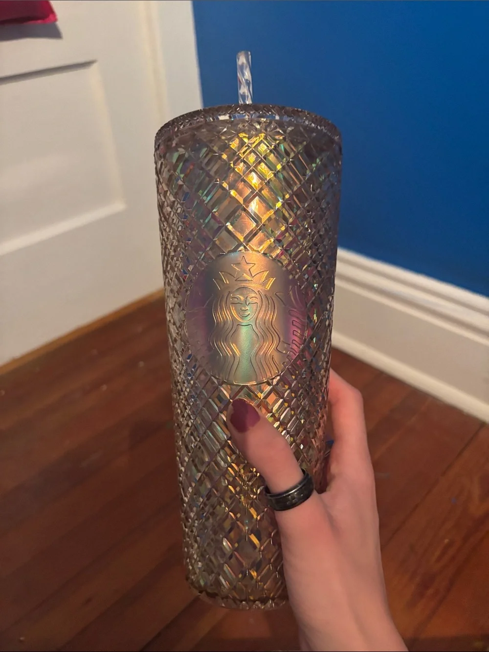 Starbucks Iridescent Diamond Cold Cup - Multicolor Sheen